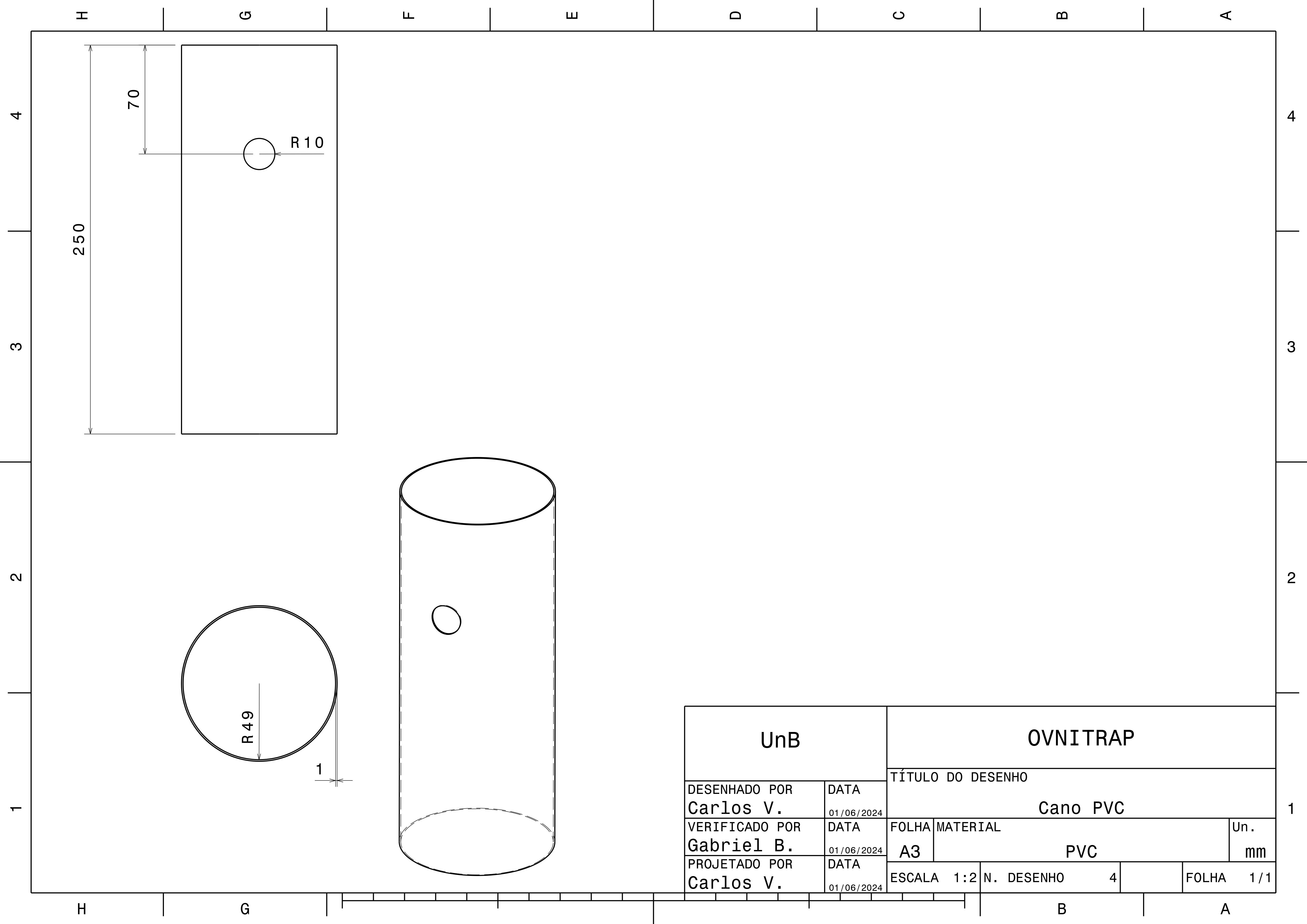 Cano PVC superior